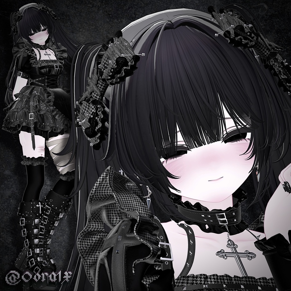 ‼️期間限定無料‼️Dark girly makeup+傷texture【ミルフィ対応】