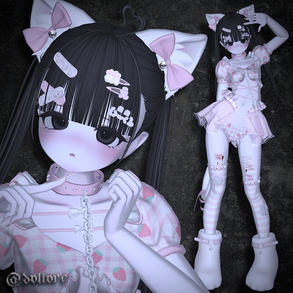 ‼️期間限定無料‼️Dark girly makeup+傷texture【ミルフィ対応】