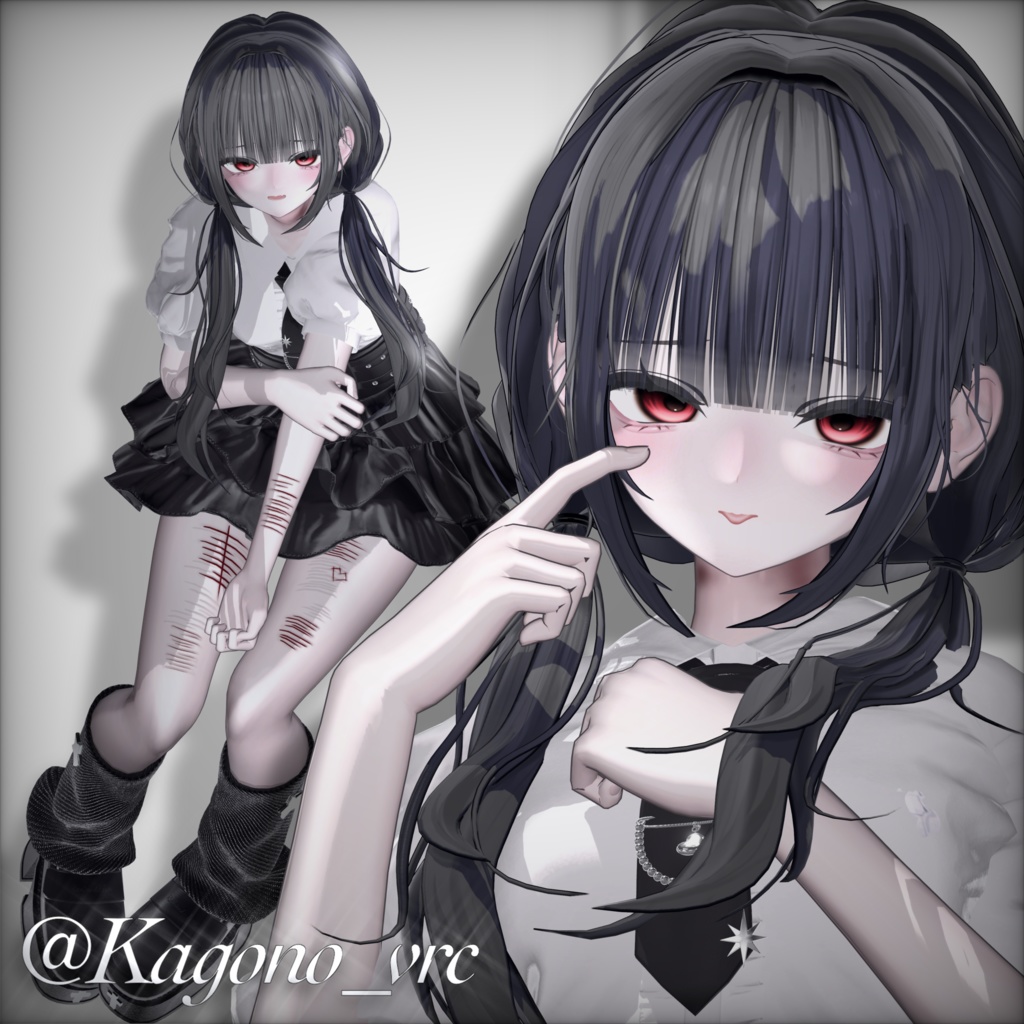 Noir Ribbon makeup+傷texture【しなの対応】