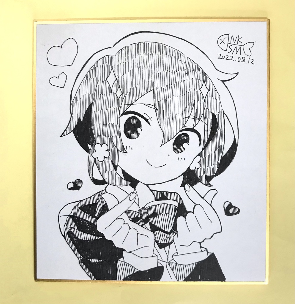 フランシュシュ色紙 ハート編