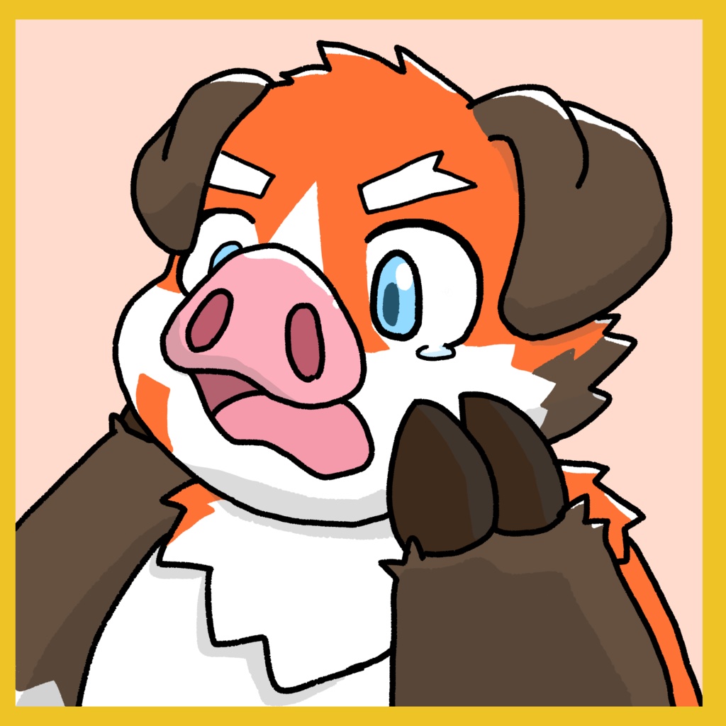 牛豚アイコンYCH