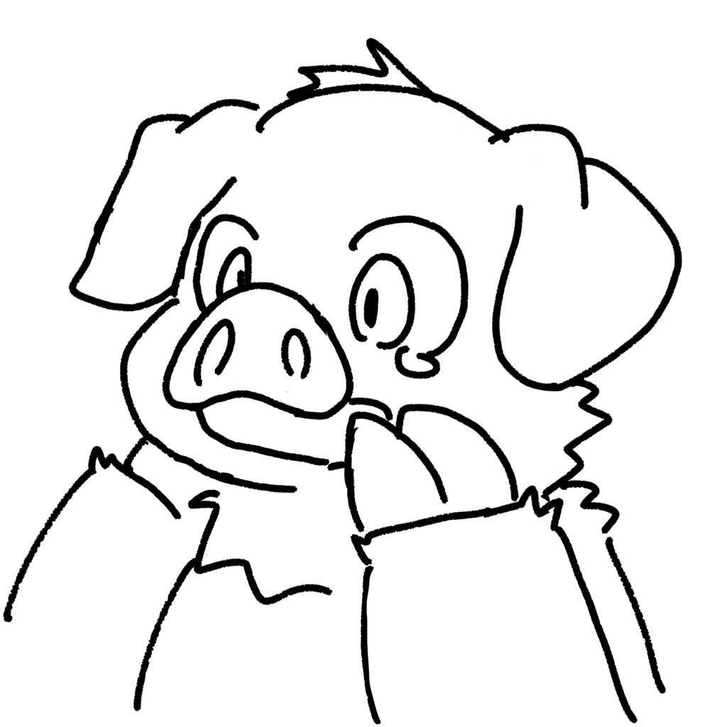 牛豚アイコンYCH