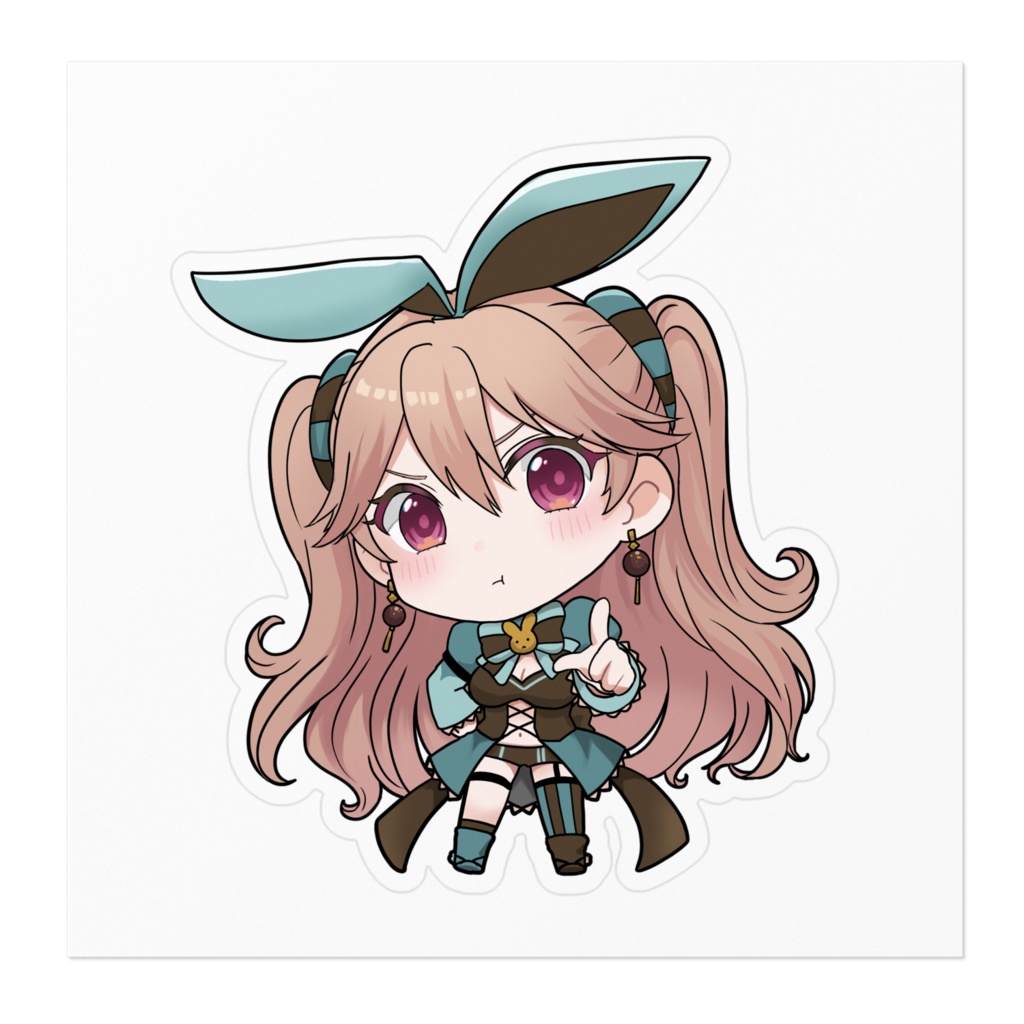 チョコ森めありステッカー<おしおき>