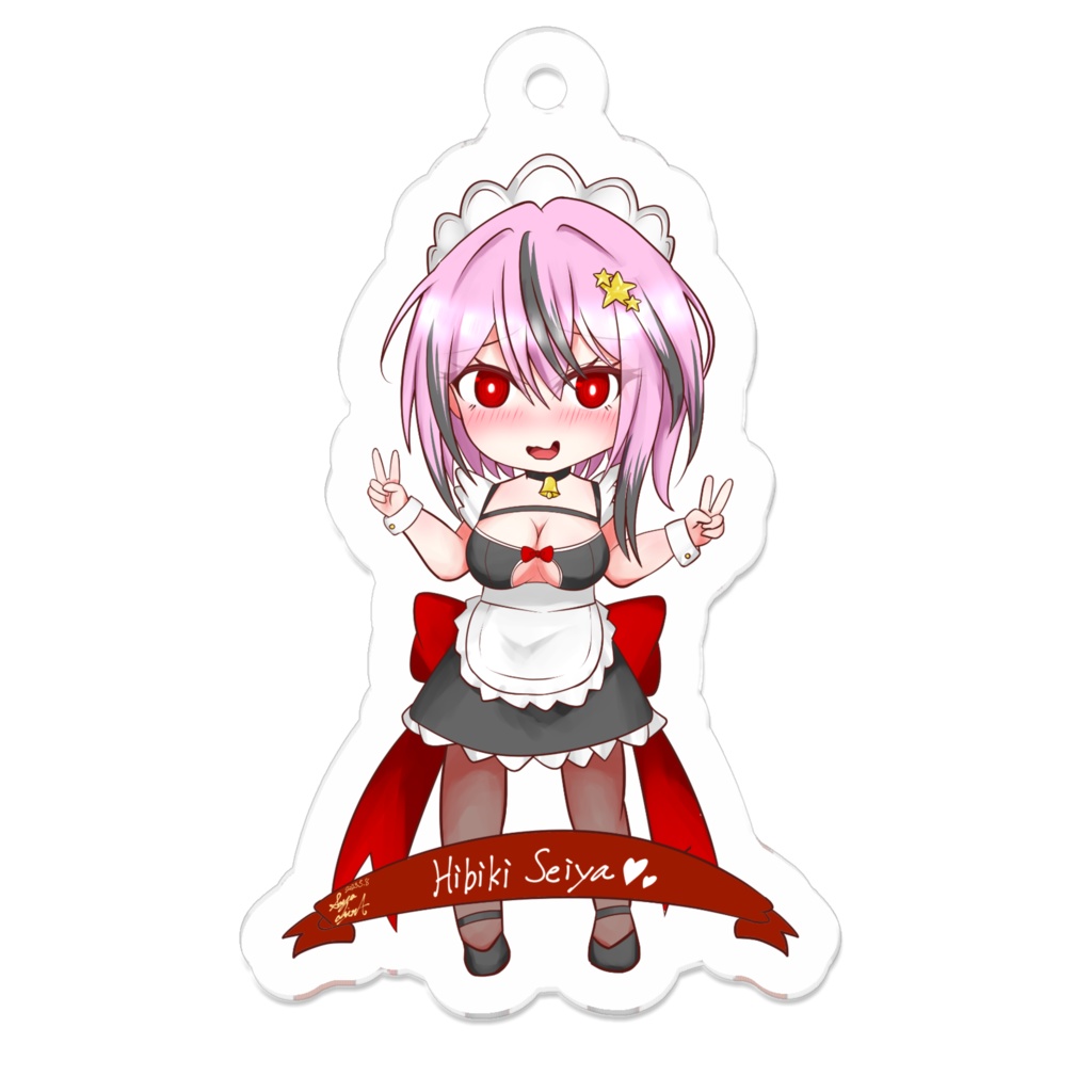 響姫ちゃん メイドの日Ver アクリルキーホルダー(印刷保護加工版)