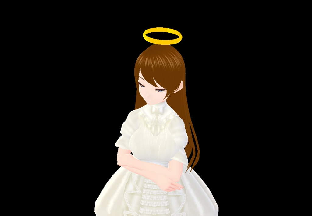 【VRoid用】天使の輪，飾り枠-Hair accessories/髮飾/angel/頭飾/天使光環/光圈
