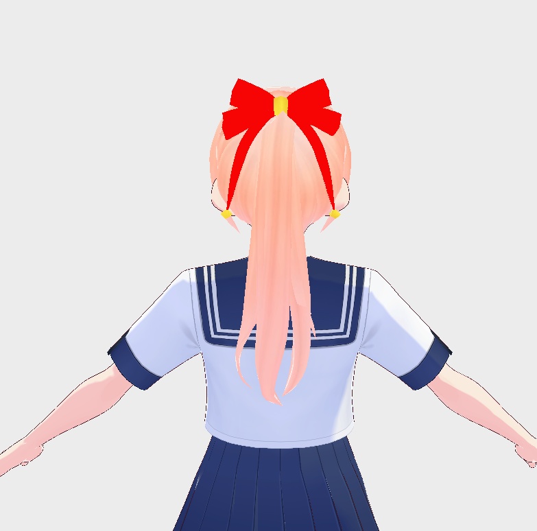 【VRoid正式版用】ちょう結びヘッドバンド，飾り枠-Hair accessories/髮飾/蝴蝶結/頭飾/bow tie hairstyle/バタフライ