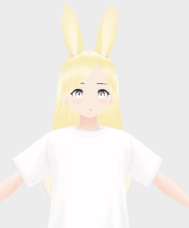 【VRoid正式版用】golden rabbit sister -Hair presets+Hair /兔子