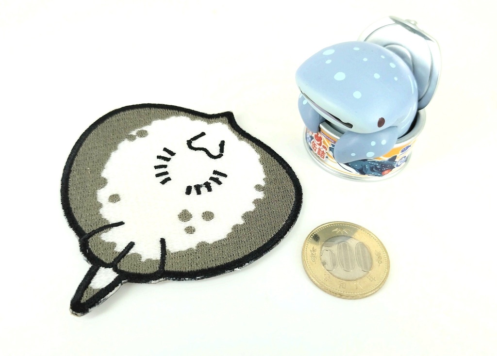 いきもの刺繍ワッペン型ステッカー