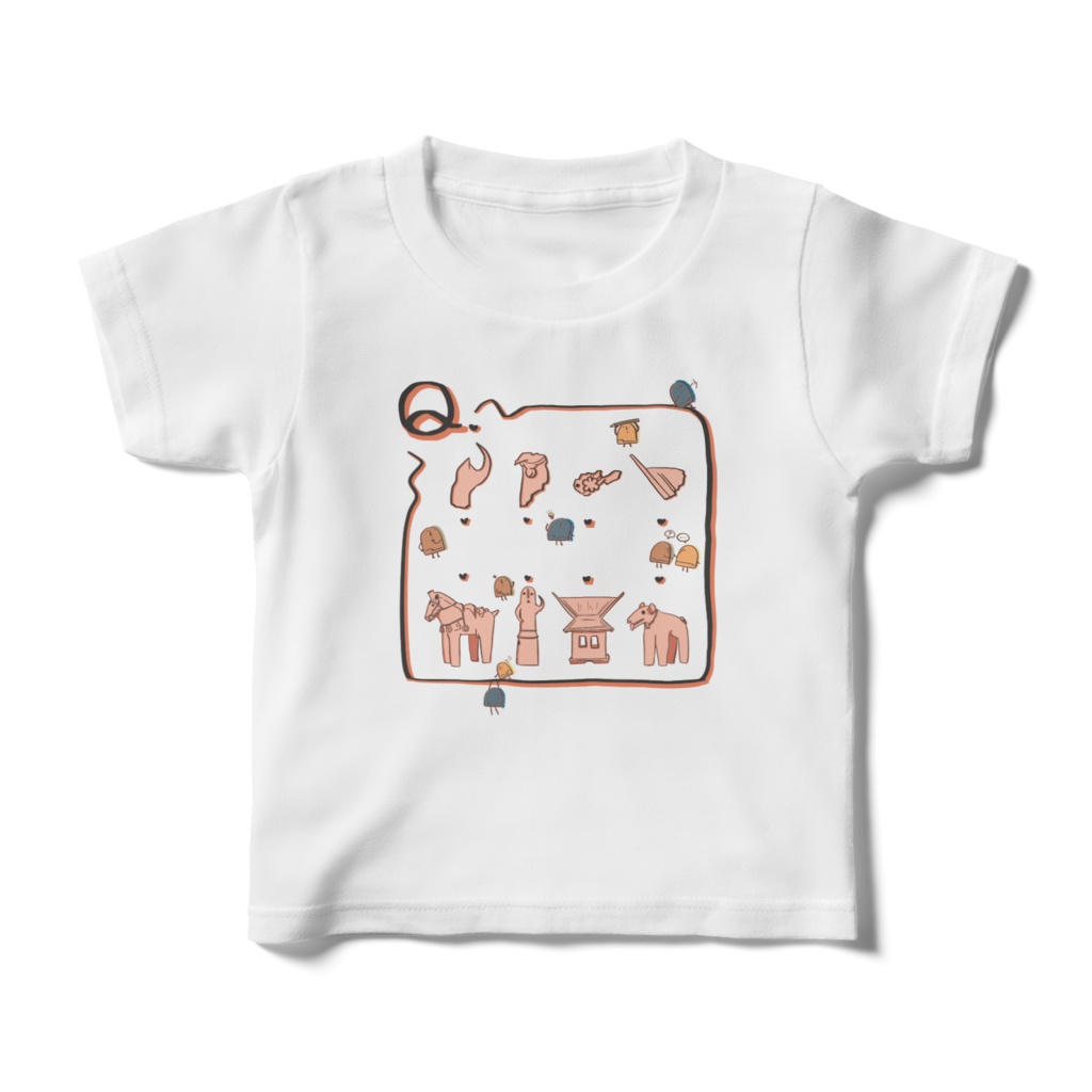 【子ども用】欠片×本体Tシャツ 〜「Q」ver.〜