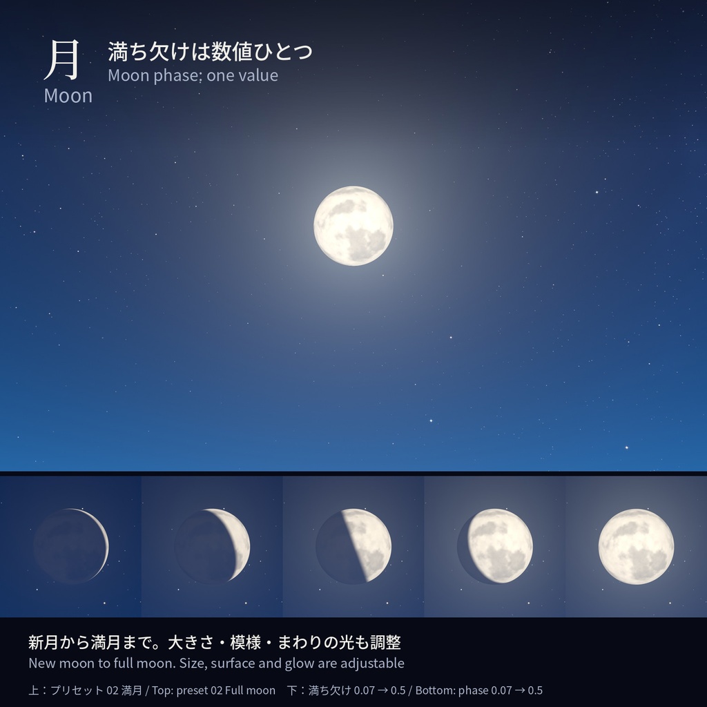 Yozora Skybox - 動く夜空のスカイボックスシェーダー