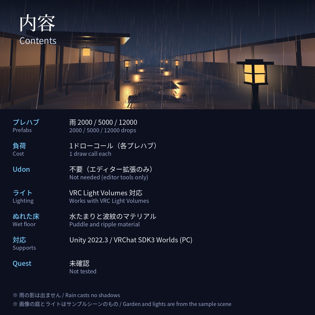 Shigure Rain - 雨のGPUパーティクル