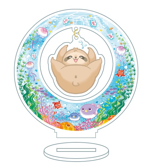 ぶらぶら アクリルスタンド   海の中