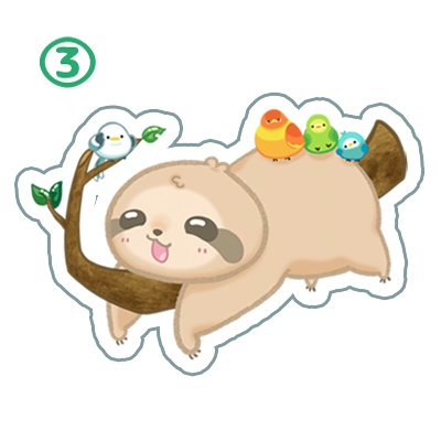 おっきいステッカー 各1枚