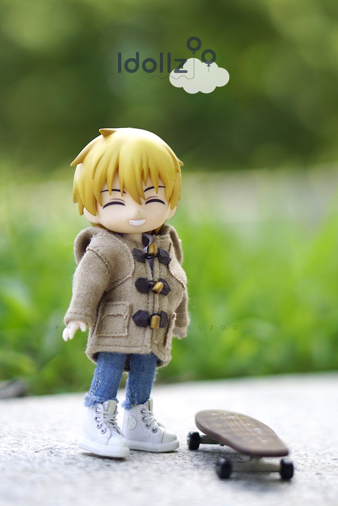 オビツ11 服 イギリス風のコート(新版はすべて小さな帽子です)