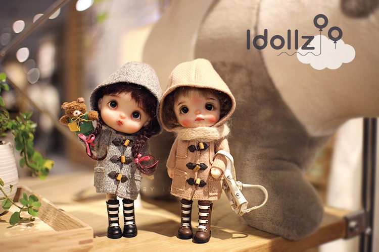 オビツ11 服 イギリス風のコート(新版はすべて小さな帽子です)