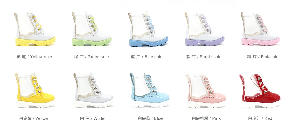 オビツ11 靴 透明のレインブーツ