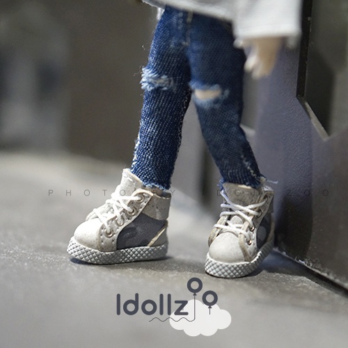 オビツ11 迷彩のショートブーツ