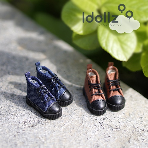 オビツ11 靴 黒ゴムのスニーカー