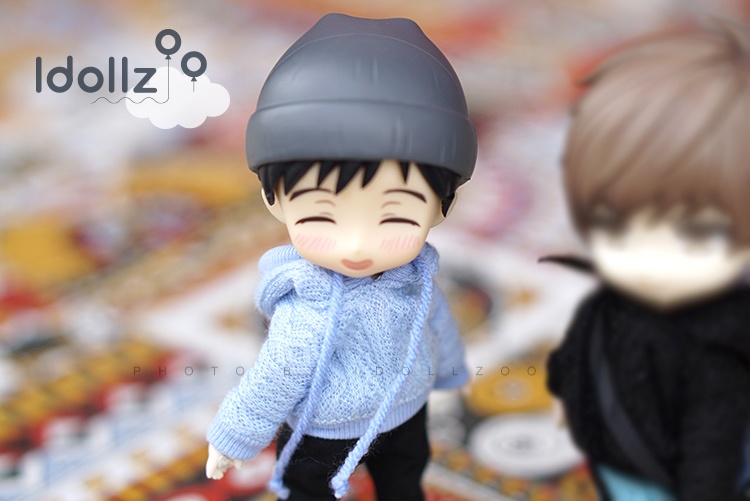 オビツ11 服 帽子のついた毛糸の衛衣 新規入力