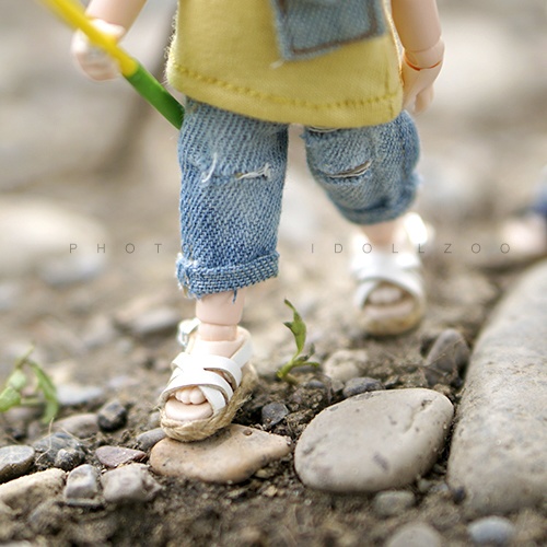 オビツ11 靴 草編みサンダル