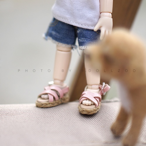 オビツ11 靴 草編みサンダル