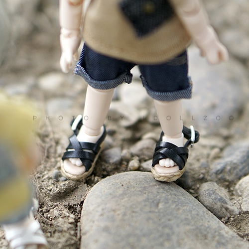 オビツ11 靴 草編みサンダル