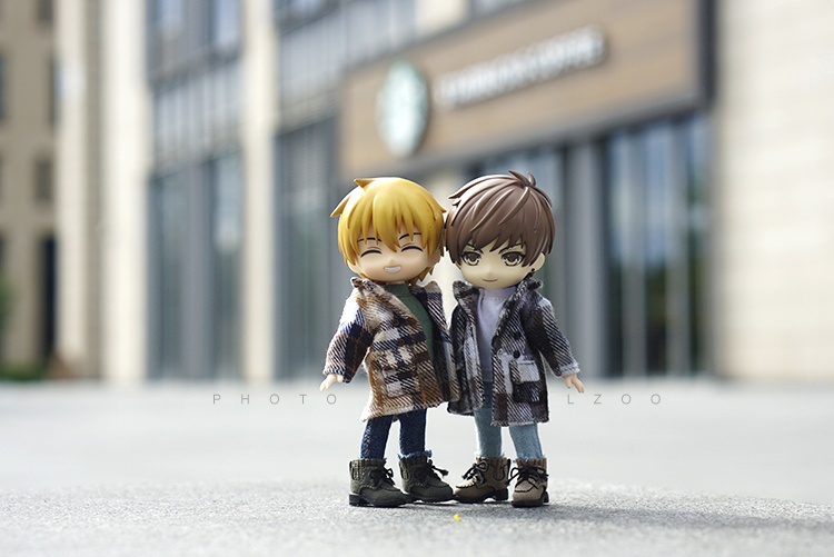 オビツ11服 チェックのコート