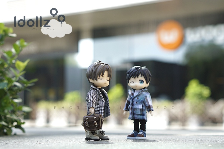 オビツ11服 チェックのコート