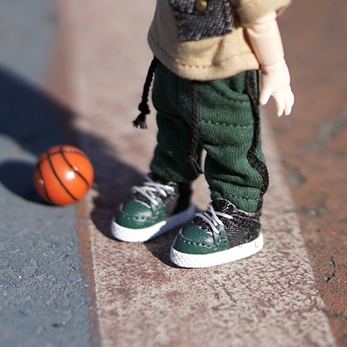 オビツ11 靴 カウボーイ色の板靴