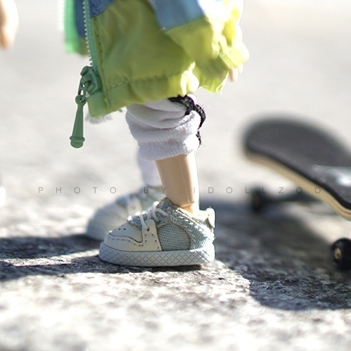 オビツ11 靴 カウボーイ色の板靴