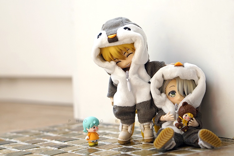 オビツ11 服 ペンギンの外出着、部屋着(靴を含まない)