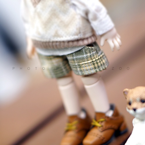 オビツ11 服 英倫チェックパンツ