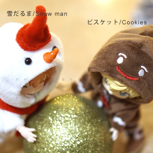 オビツ11 服 クリスマスのお出かけ服 (靴を含まない)