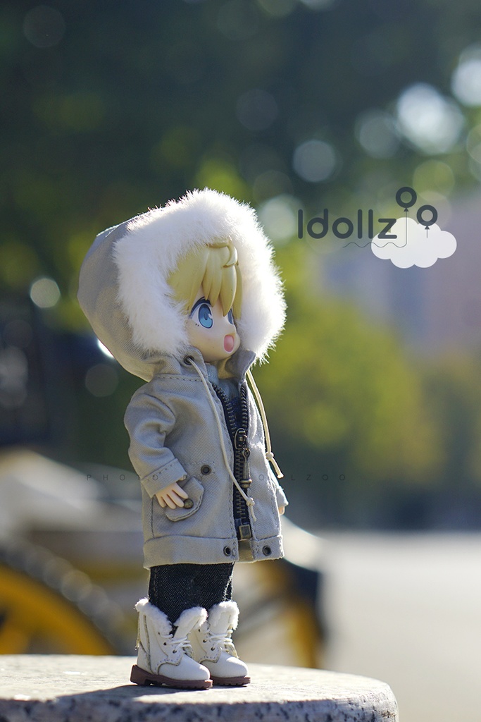 オビツ11 靴 ウールのミドルブーツ