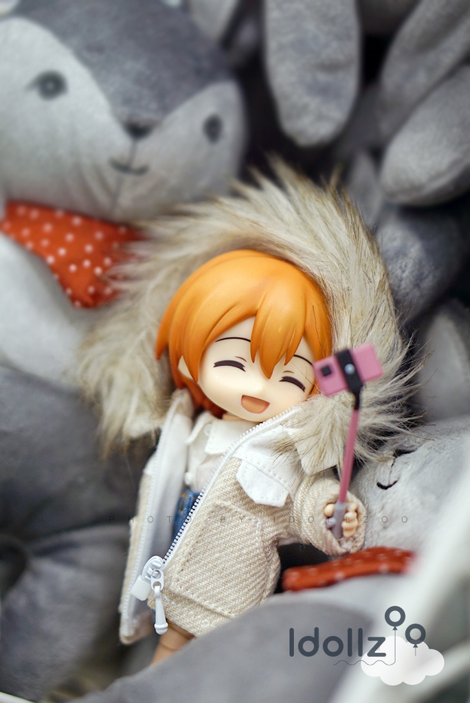 オビツ11 服  千鳥格子コート