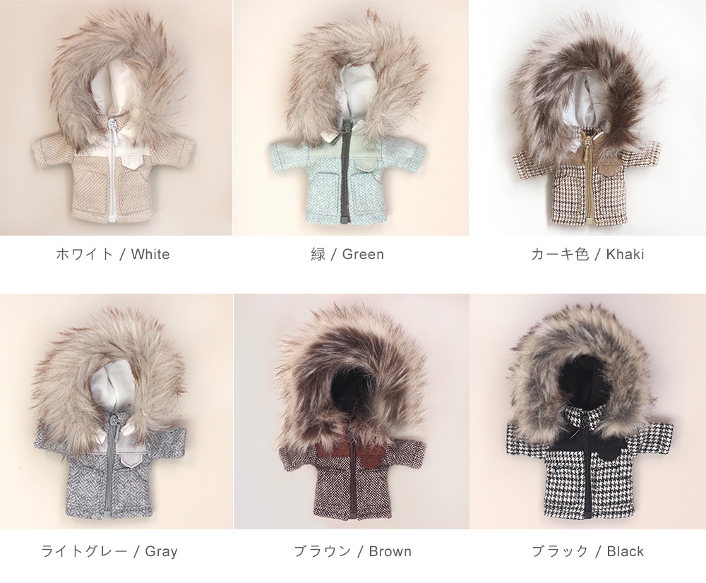 オビツ11 服  千鳥格子コート