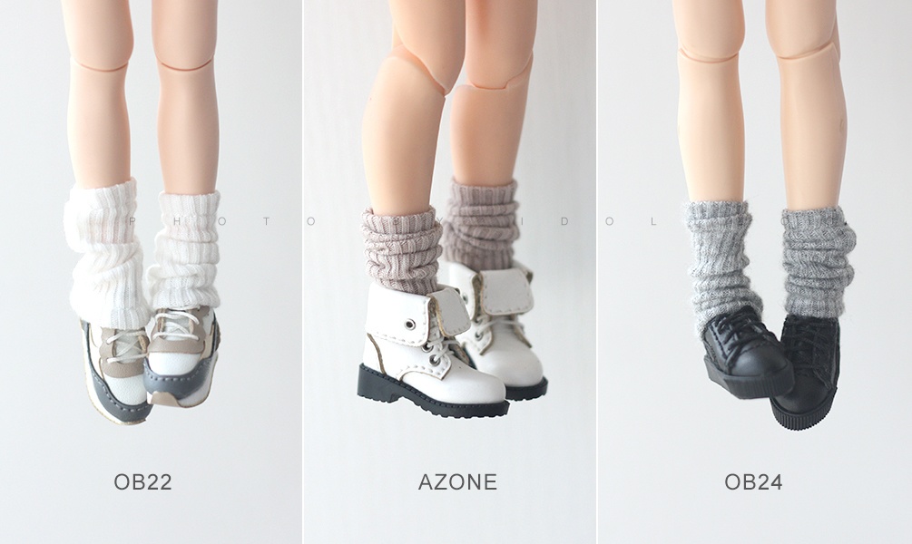 オビツ11 服 靴下のカバー ストッキングを積み上げる