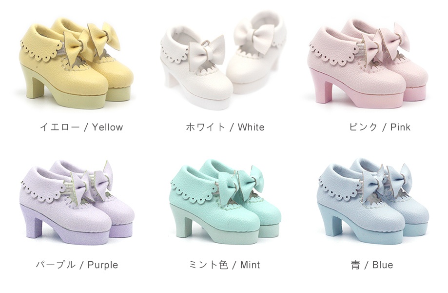 オビツ11 靴 蝶ネクタイ足首ブーツ