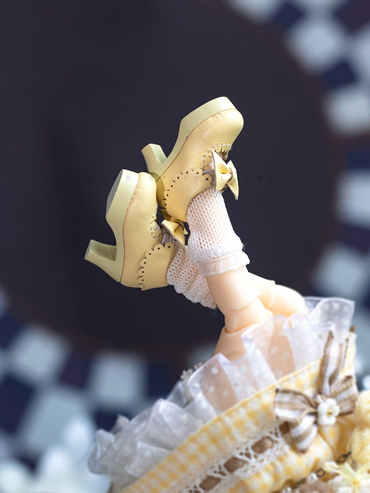 オビツ11 靴 蝶ネクタイ足首ブーツ