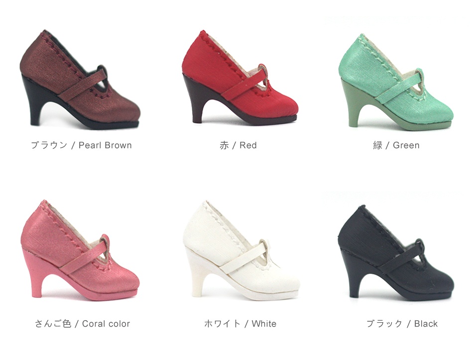 オビツ11 靴 レトロなT字ハイヒール