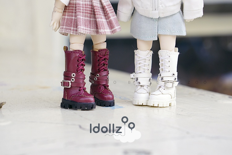 オビツ11 靴 ベルトブーツ (ベルトは取り外し可能)