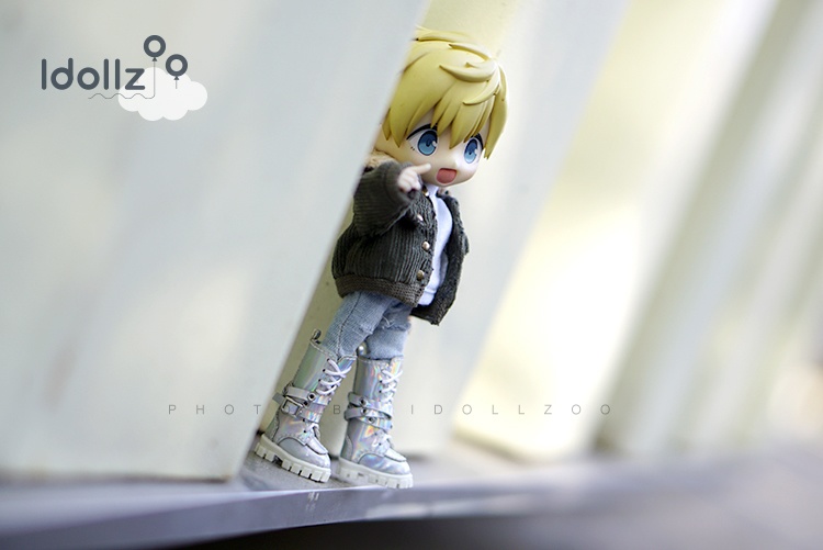 オビツ11 靴 ベルトブーツ (ベルトは取り外し可能)