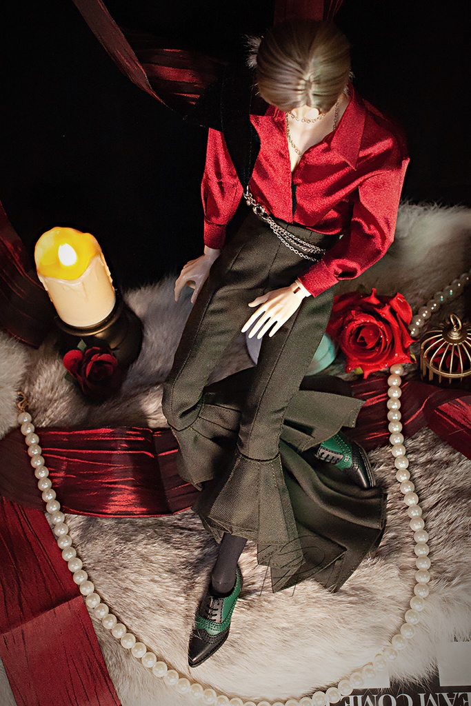 特殊1/6サイズBJD バイカラーのスーツ革靴