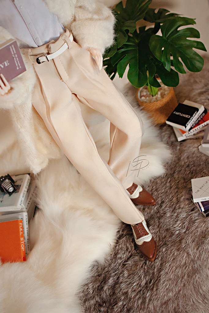 特殊1/6サイズBJD バイカラーのスーツ革靴