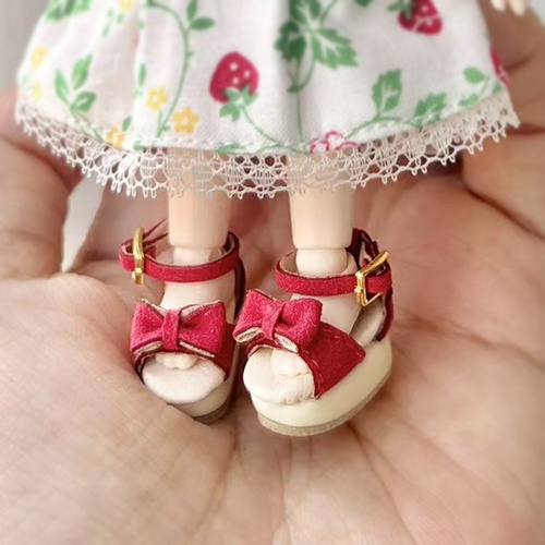 オビツ11 靴 リボンマドレーヌ