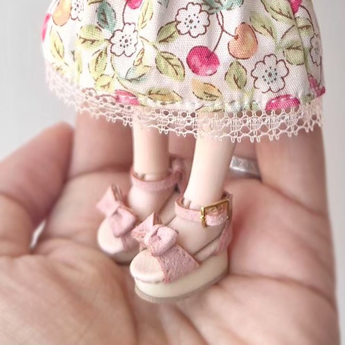 オビツ11 靴 リボンマドレーヌ