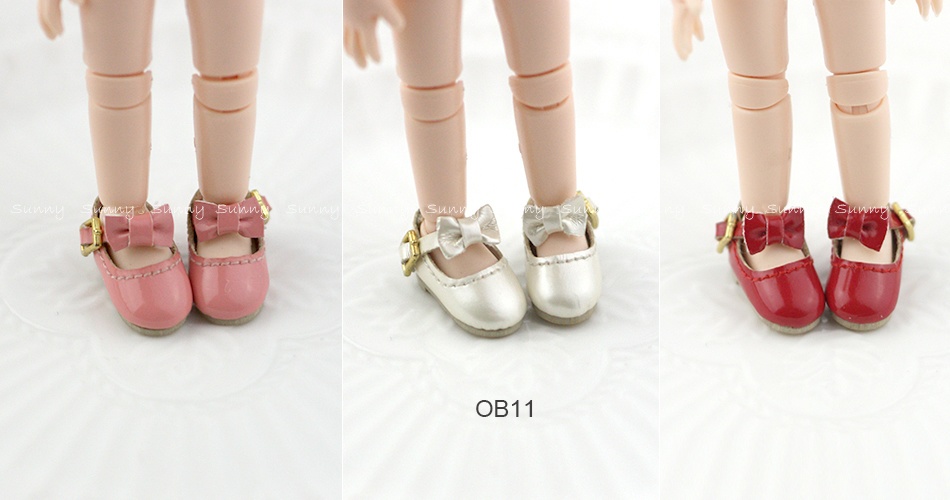 オビツ11 靴   リボンの革靴