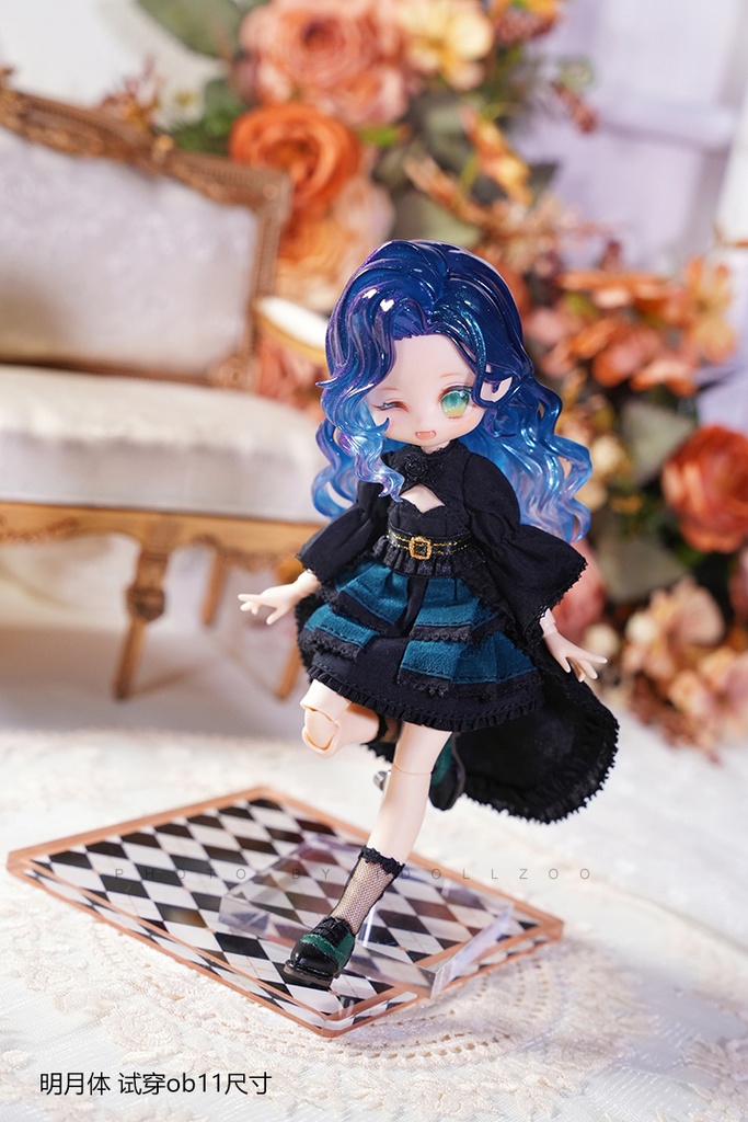 オビツ11 靴 バイカラーのスーツ革靴