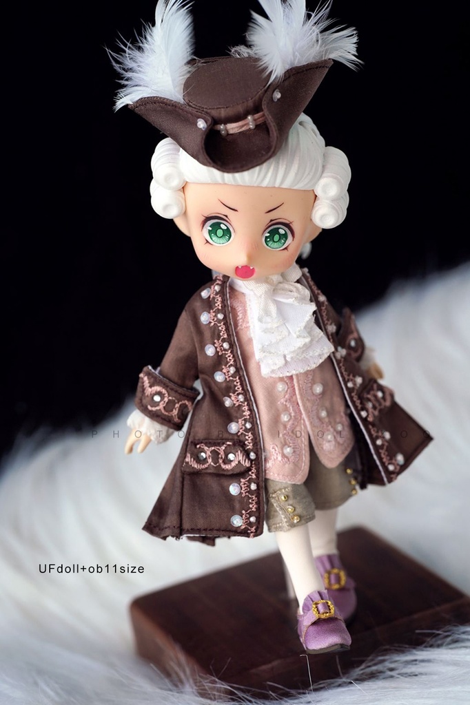 オビツ11 靴 レトロなシルクのハイヒール