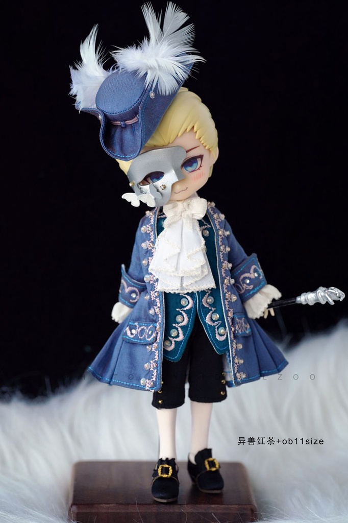 オビツ11 靴 レトロなシルクのハイヒール